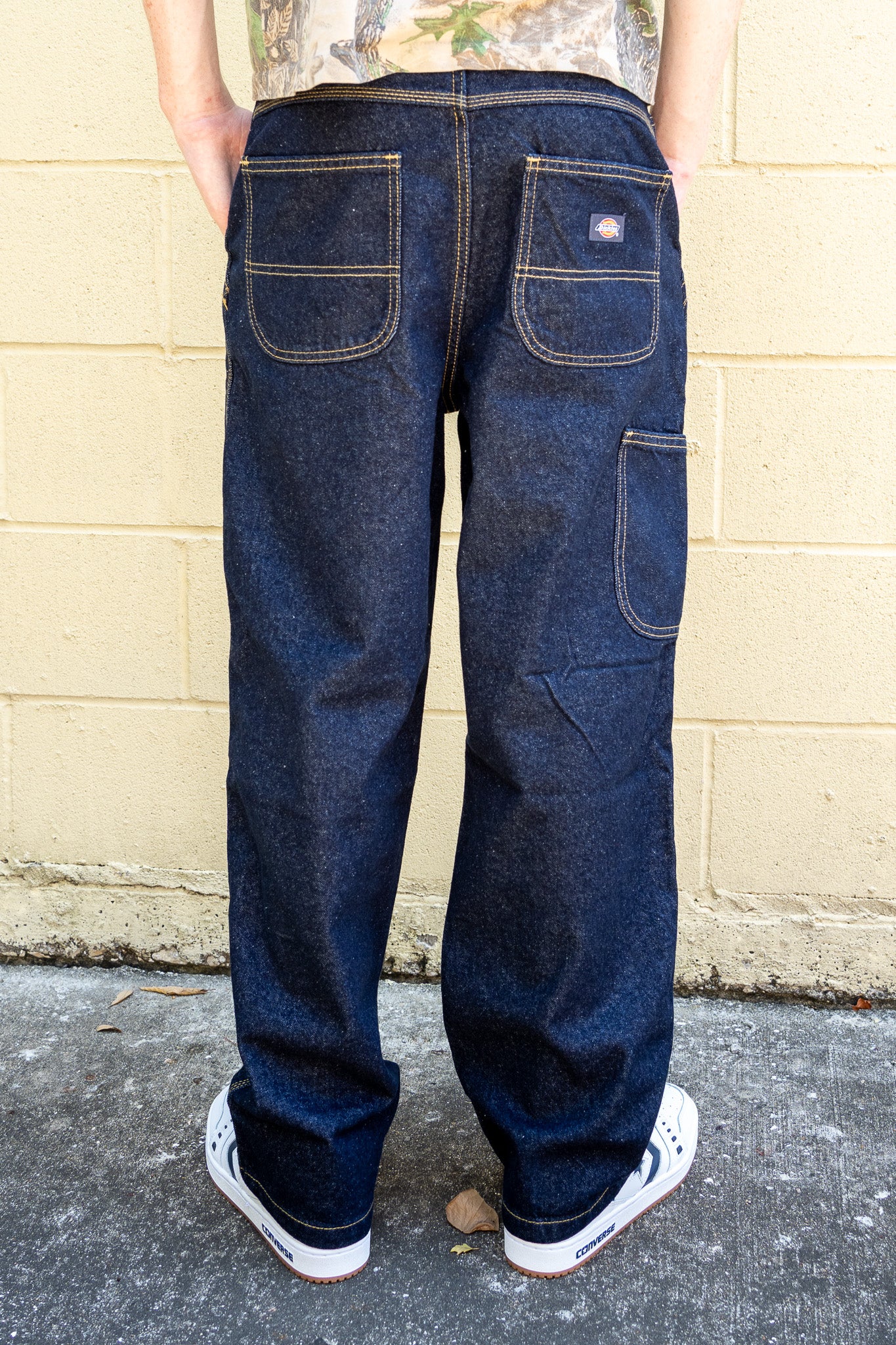 Dickies loose Fit Denim Jeans - Rinsed Indigo Blue - Geometric Skateshop