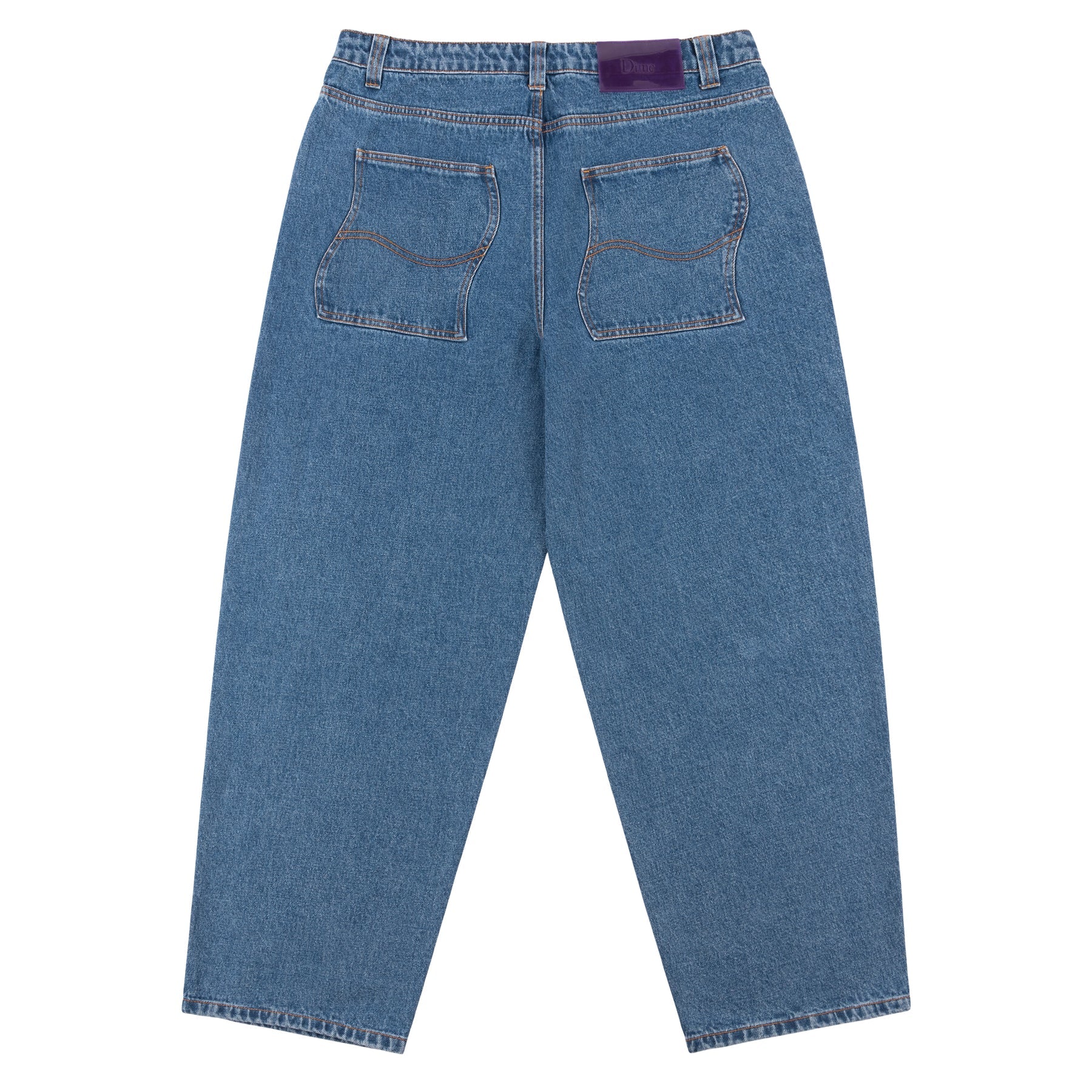 Dime Classic Baggy Denim Pants - Indigo Washed - Geometric