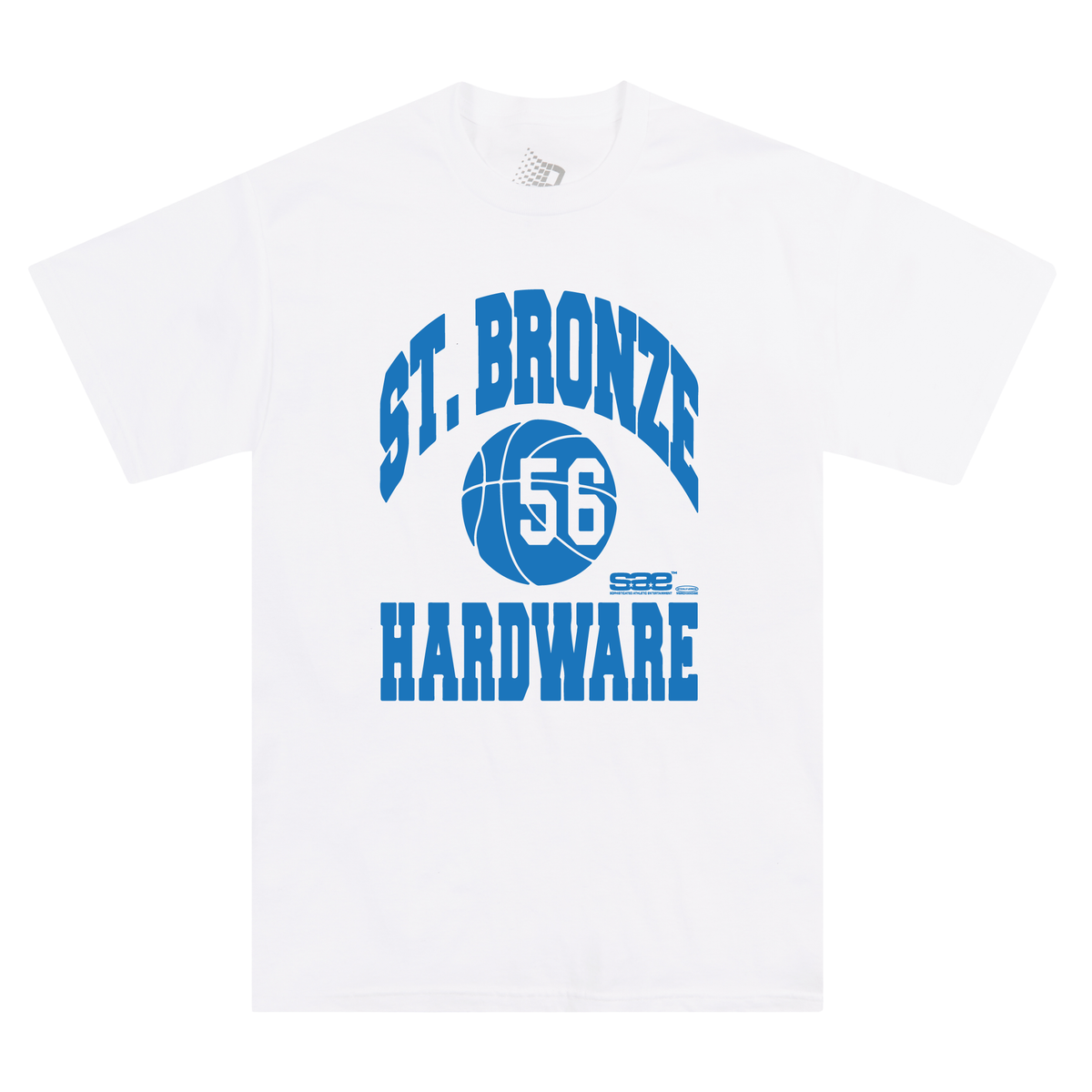 Bronze 56k ST. Bronze T-Shirt - White - Geometric Skateshop