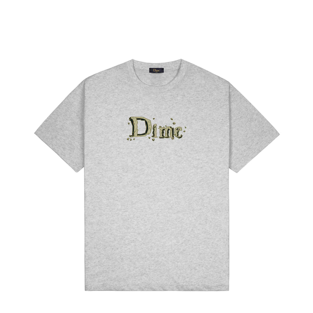 【DIME】 Classic Stone T-Shirt / Heather Gray Dime Classic Stone T-Shirt- Heather Grey - Geometric Skateshop