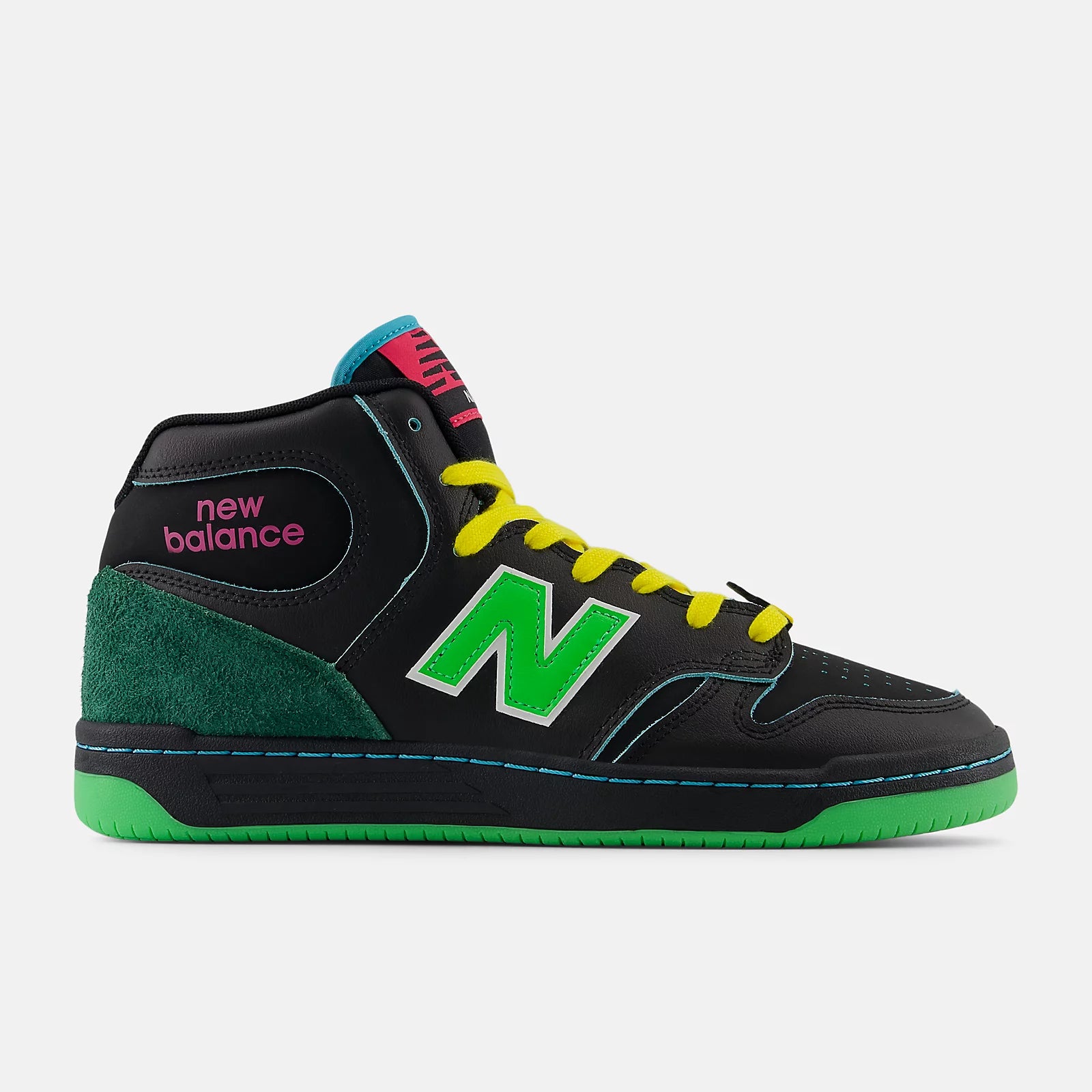 New Balance 480 High Natas Kaupas Black Lime Green Geometric Skateshop