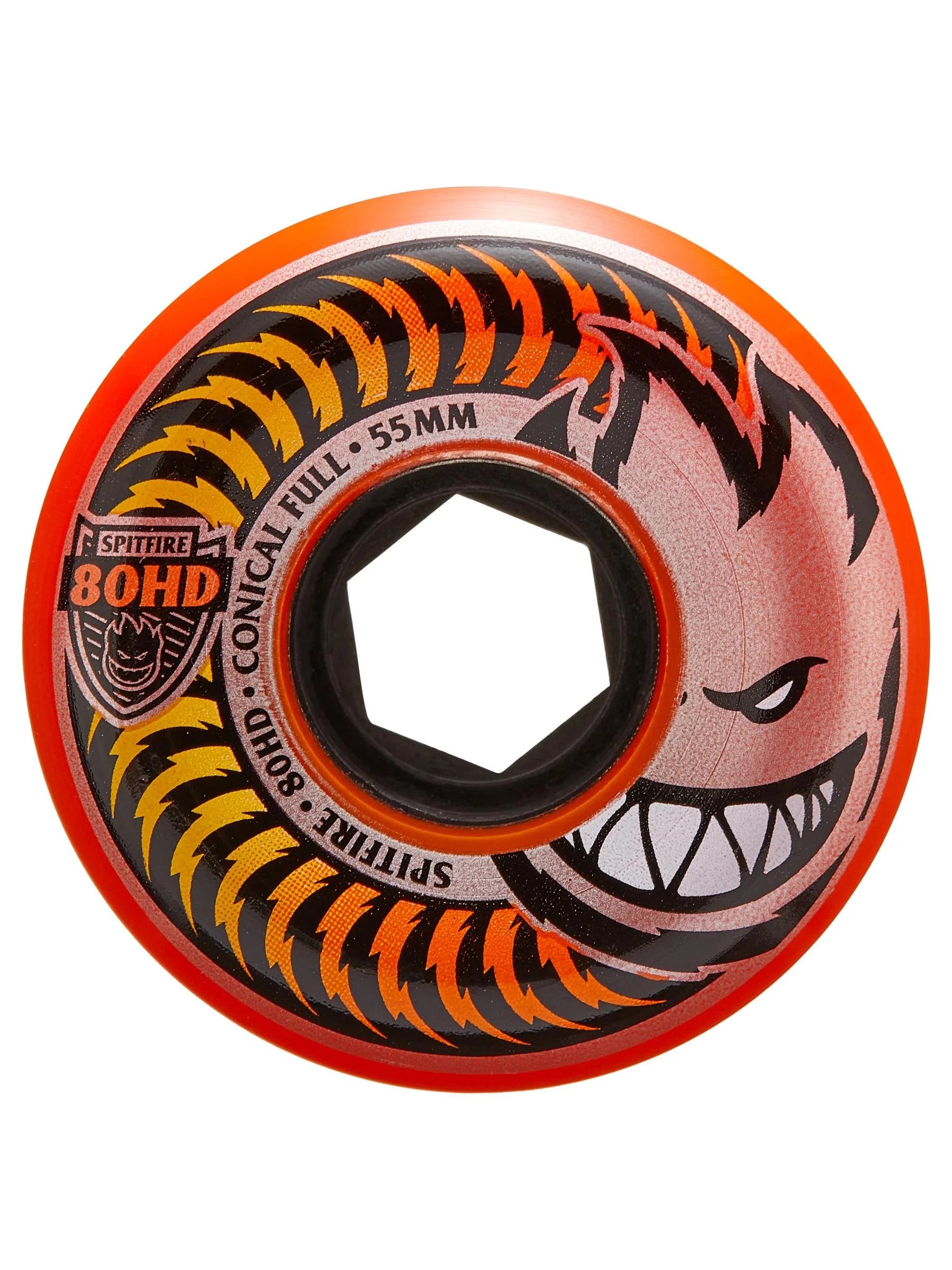 スケートボード SPITFIRE 80HD FADE ORANGE CONICAL FULL Spitfire 80HD Fade Orange Conical Full - (54/56/58) - Geometric