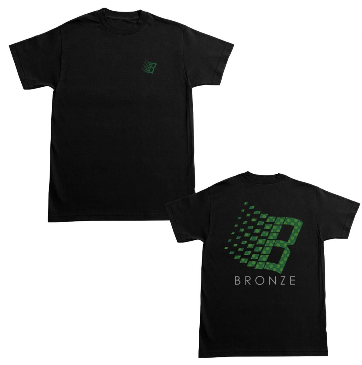 Bronze 56k Polka Dot Logo Tee - (Black)