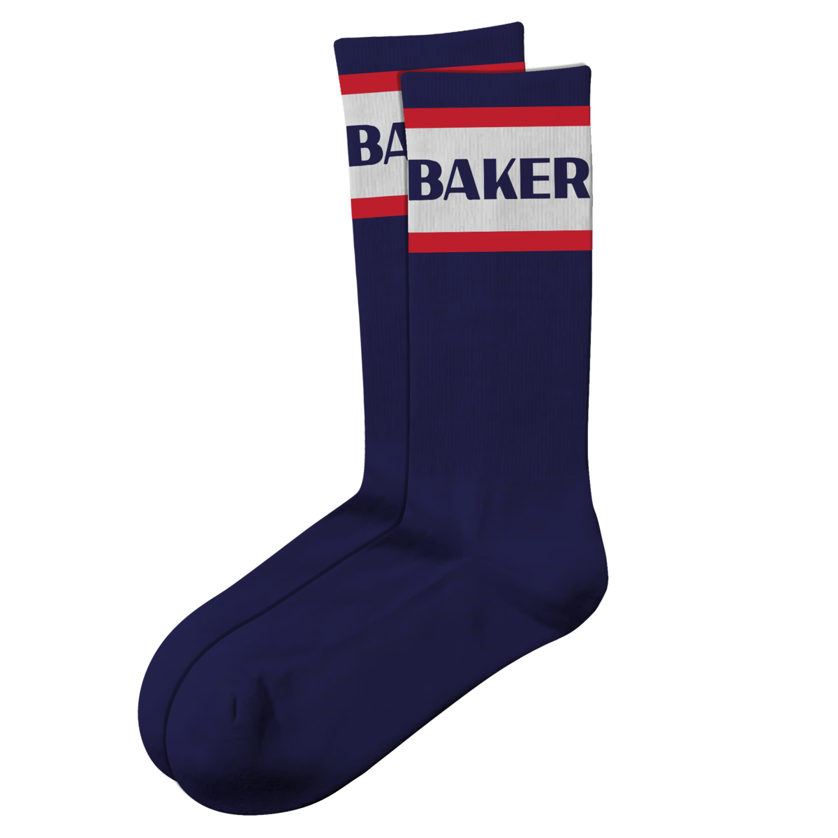 Baker Red Stripe Sock - Navy