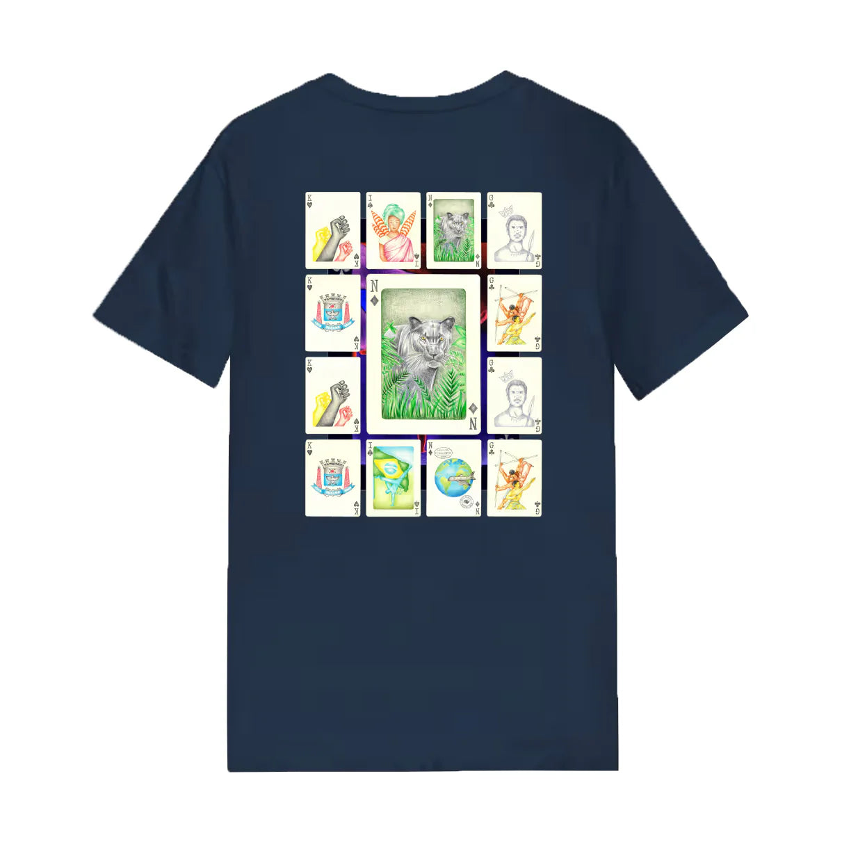 King Cards Tee-(Navy)