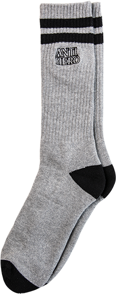 Anti Hero Black Hero Crew Sock Grey/Black