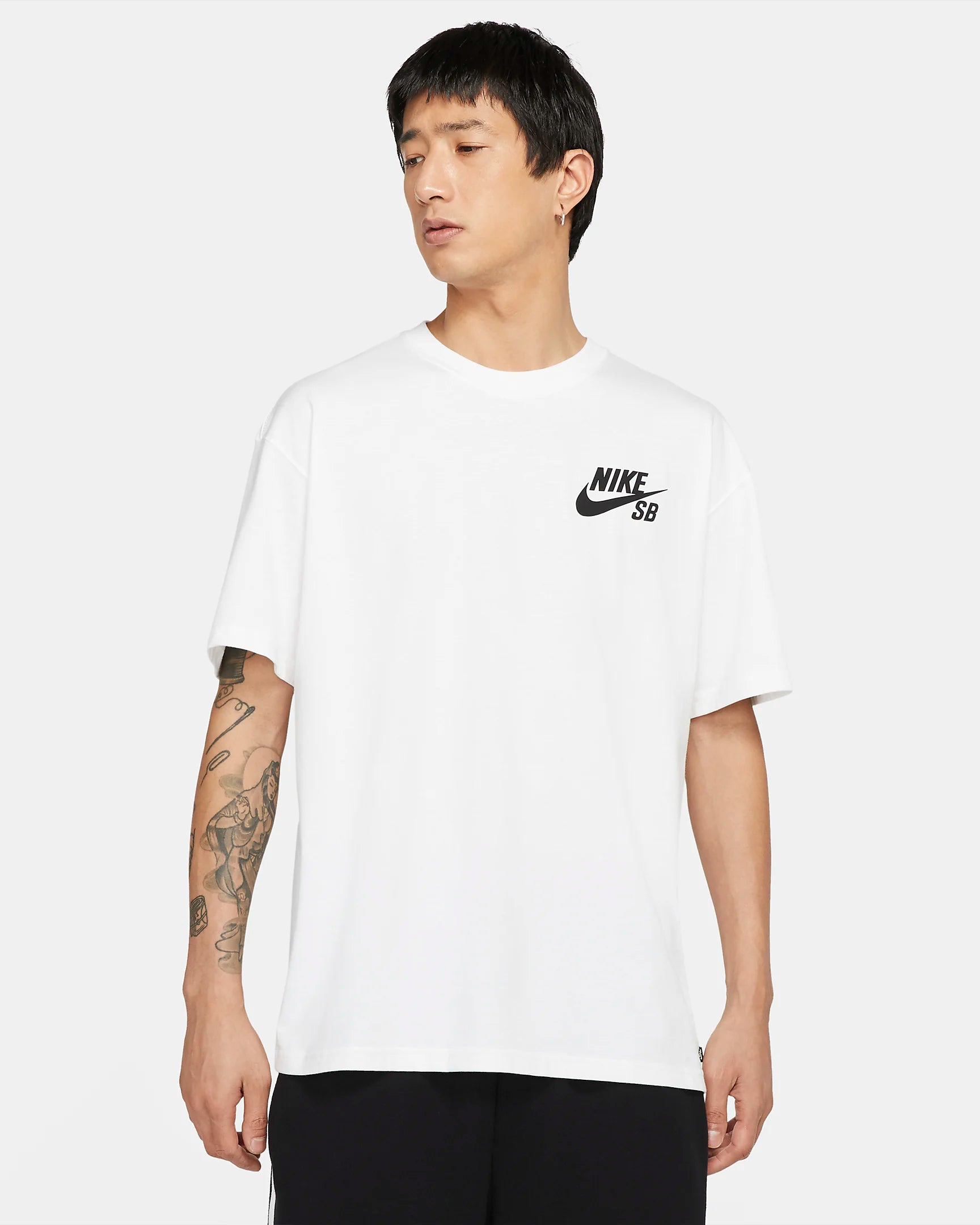 Nike SB Logo Tee - White/Black