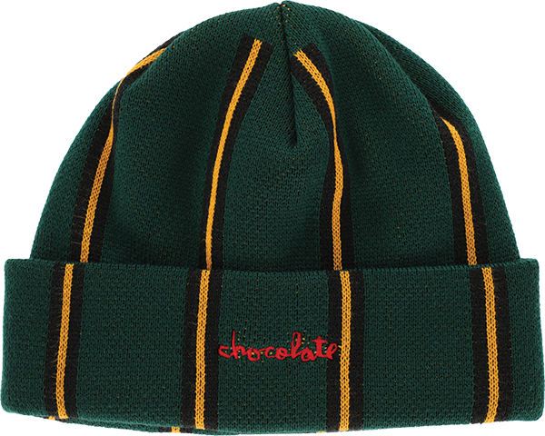 Chocolate Chunk Stripe Beanie Green