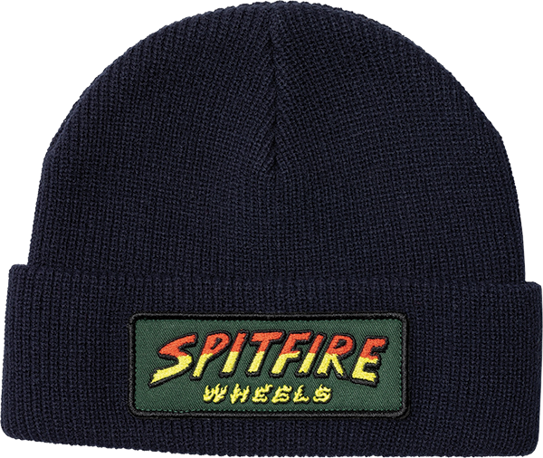 Spitfire Hell Hounds Patch Cuff Beanie (Navy)