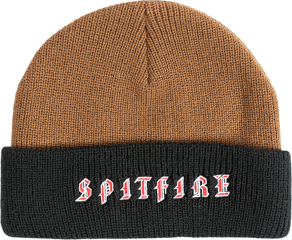 Spitfire Old E Beanie Brown/Black/Red