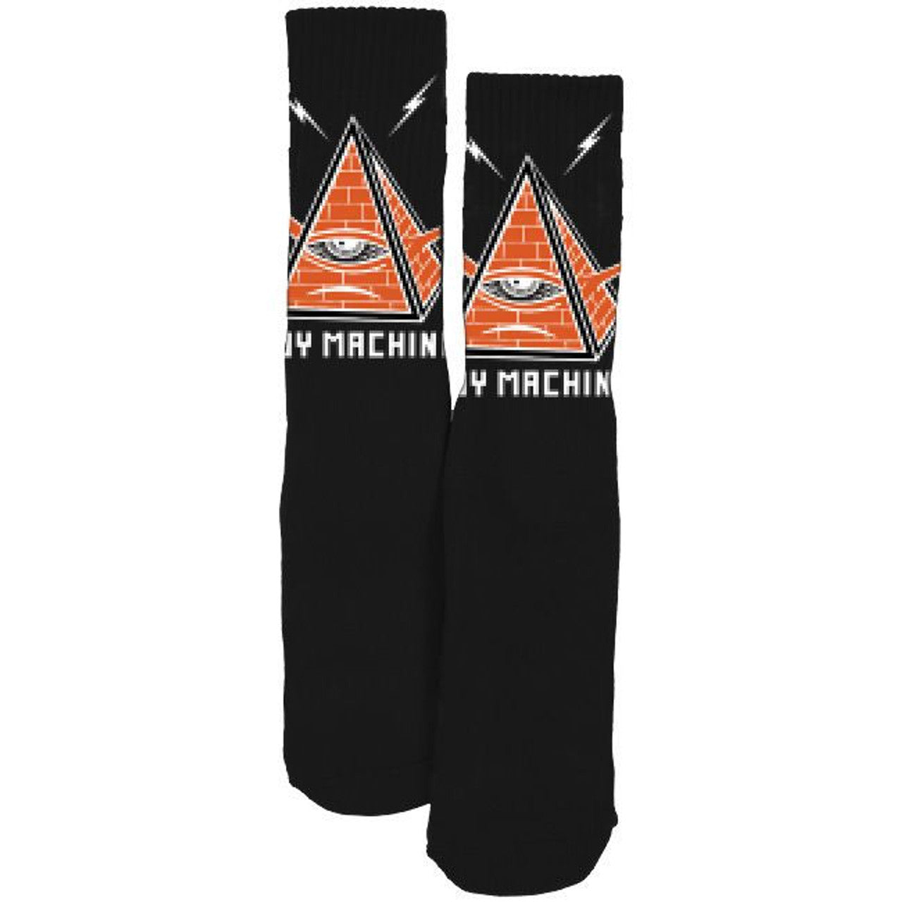 Toy Machine - Pyramid Crew Socks - (Black)