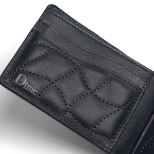 Dime Quilted Bifold Wallet - Dark Blue