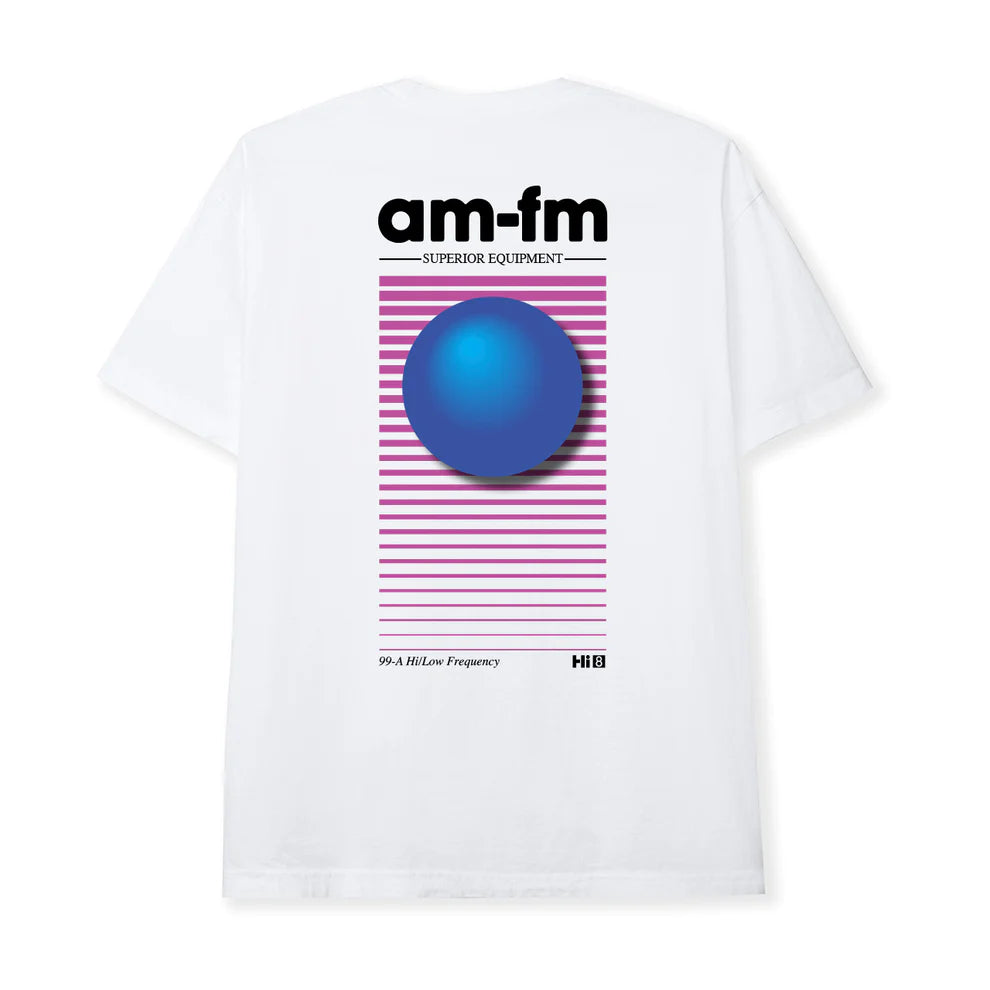 AM-FM Orb Tee- white