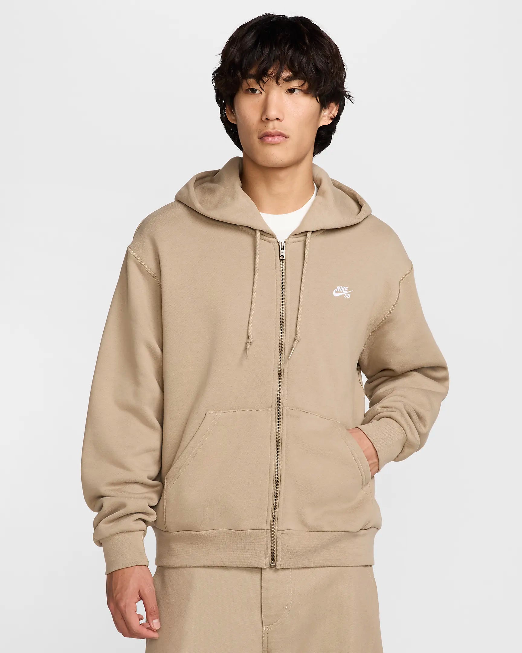 Nike SB Full-Zip Fleece Hoodie - Khaki