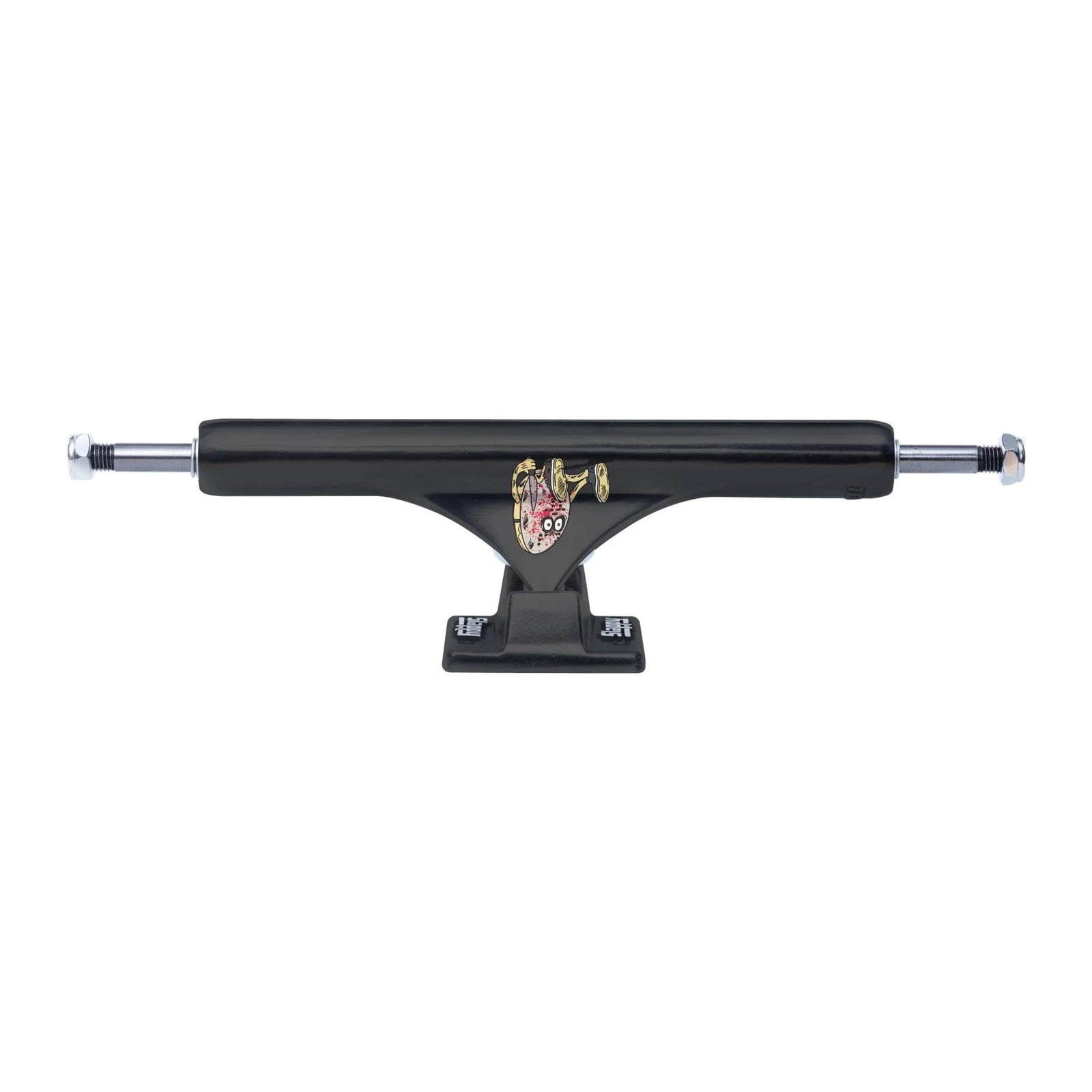 Slappy ST1 Matte Black Curb Killer Inverted Polished Trucks - (9/10)