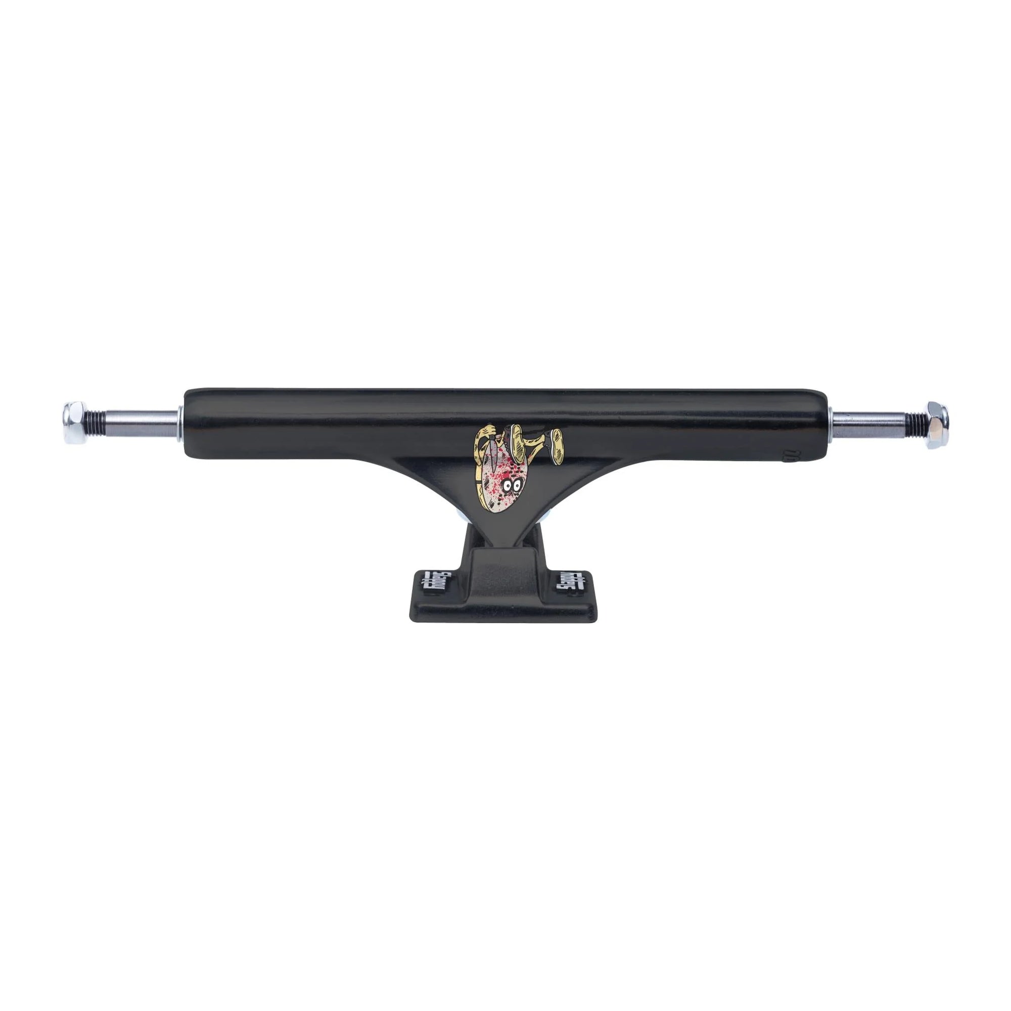 Slappy ST1 Matte Black Curb Killer Inverted Polished Trucks - (10)