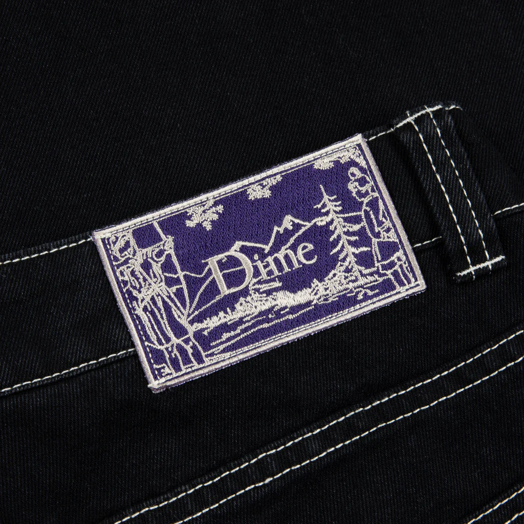 Dime classic Baggy Denim Pants - (Black) - Geometric Skateshop