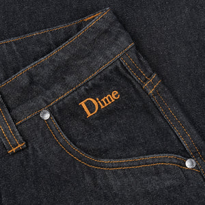Dime Classic Relaxed Denim Pants - Black Washed - Geometric