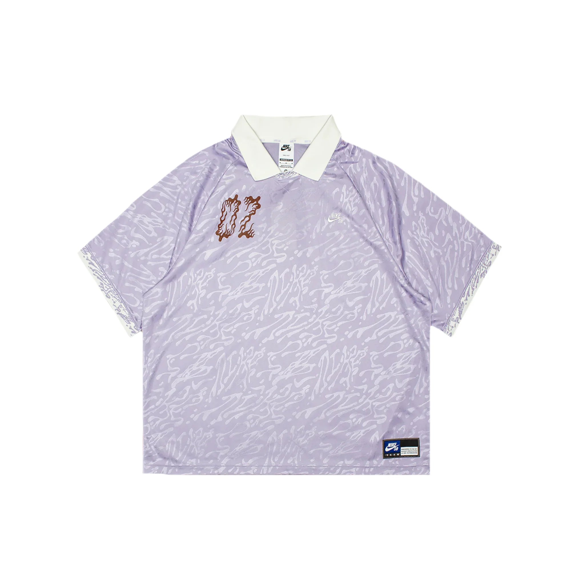 Nike SB Dri-FIT Jacquard Skate Jersey - Hydrangeas/Sail/White
