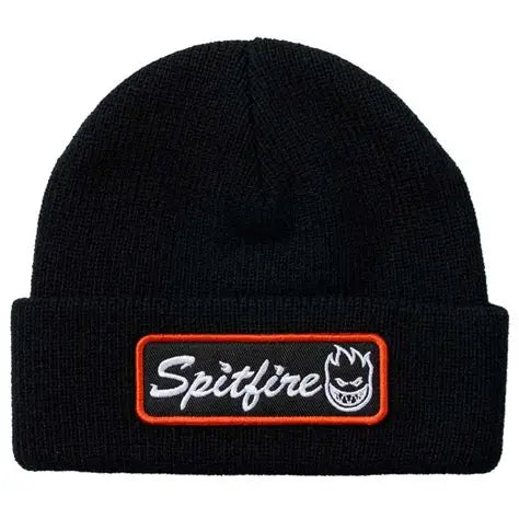 Spitfire Courier Patch Cuff Beanie - (Black)
