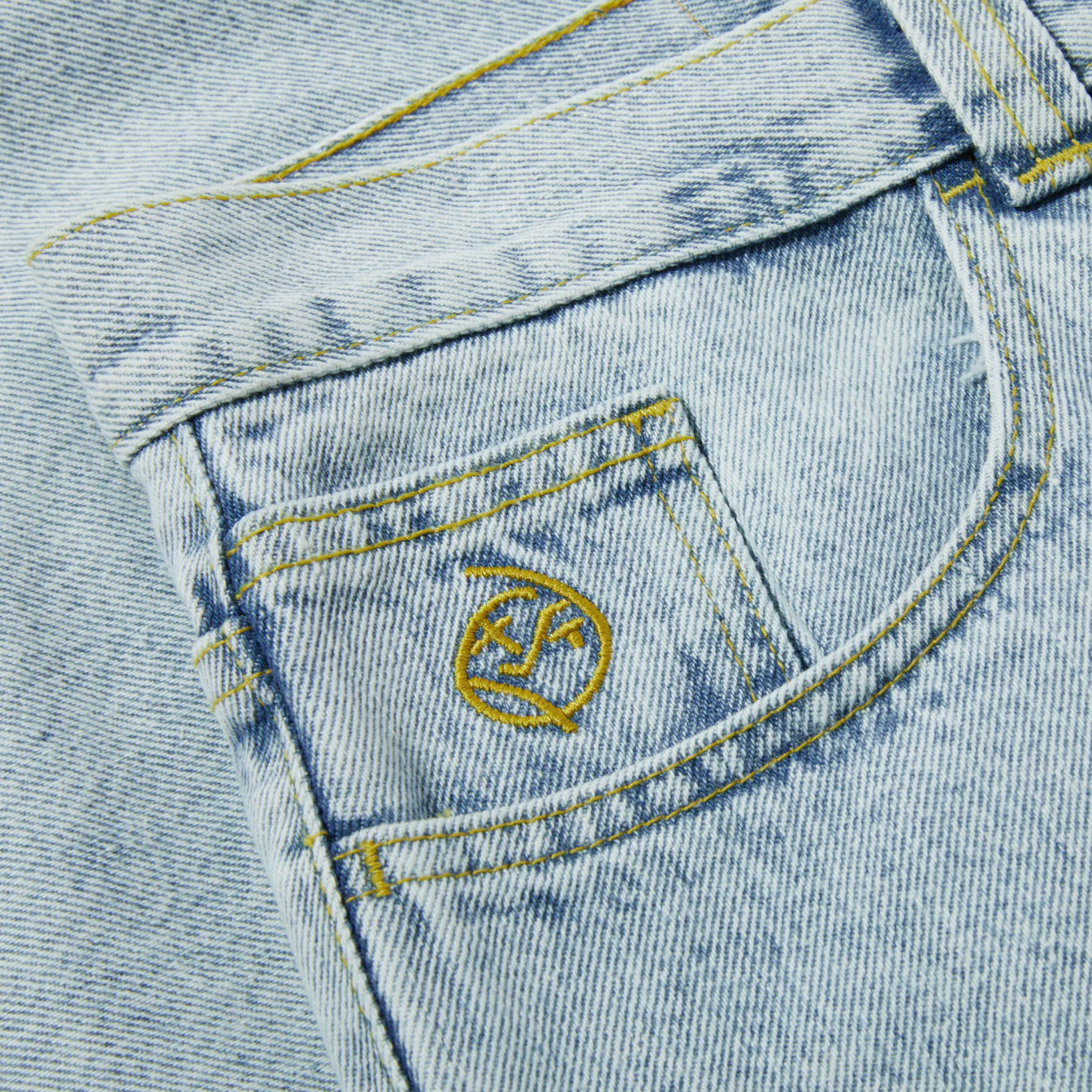 POLAR SKATE CO. BIGBOY Lサイズ ライトブルー Polar Skate Co. Big Boy Jeans - (Light Blue) - Geometric