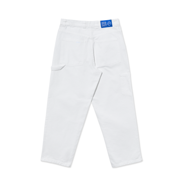Polar Skate Co. Big Boy Work Pants - White - Geometric Skateshop