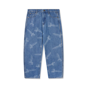 Butter Goods Screw Denim Pants - Washed Indigo