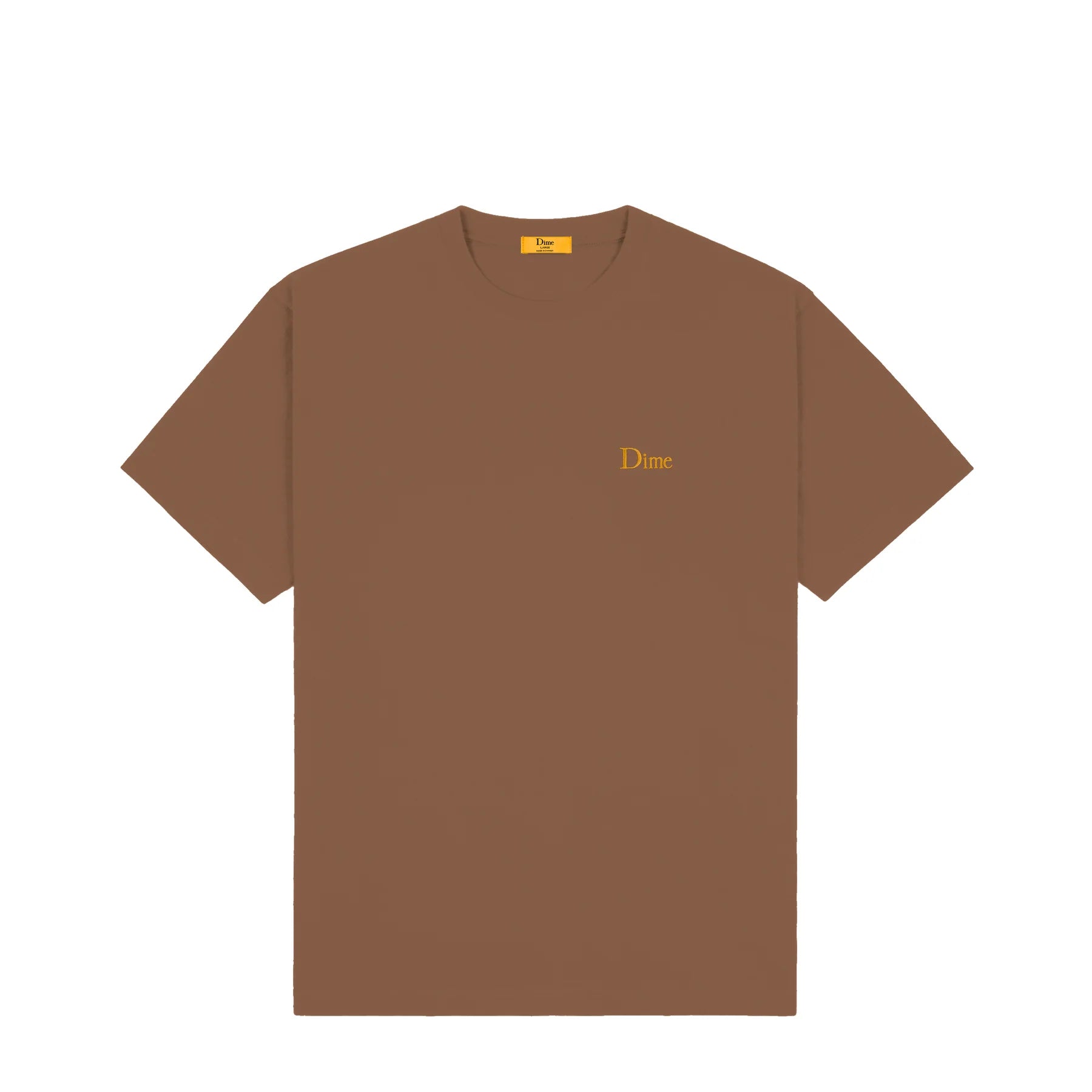 Dime Classic Small Logo Tee - Brown