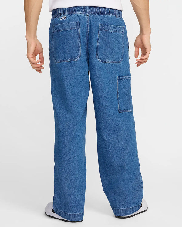 パンツ MAZZ double waist denim blue Deconstructed Wrap Denim Jeans in Indigo Denim With Wrap Belt