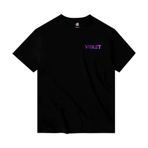 Violet Peace Tee - Black/Purple