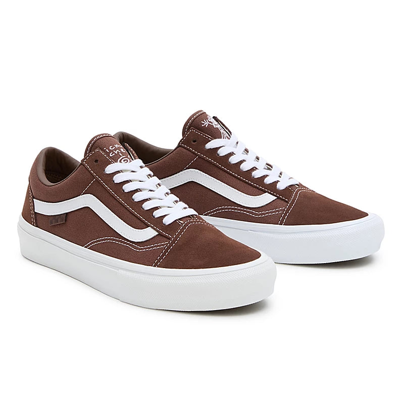 Vans Skate Old Skool X Nick Michel Shoes- (Brown/White)