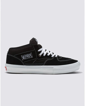 Vans Skate Half Cab Shoe - (Black/White)