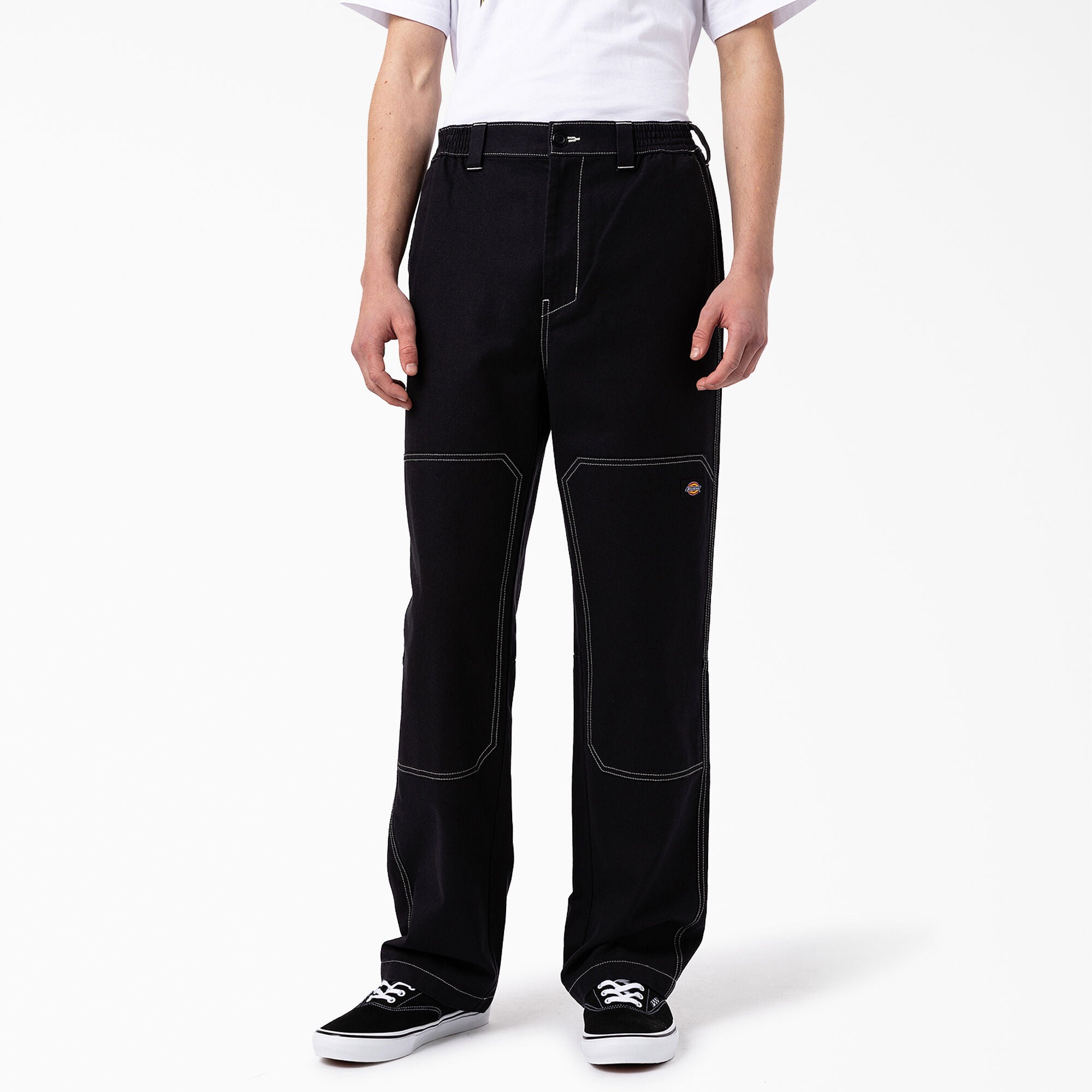 Dickies Florala Relaxed Fit Double Knee Pants - (Black)
