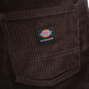 Dickies Skateboarding Jake Hayes 13" Corduroy Shorts - Chocolate Brown