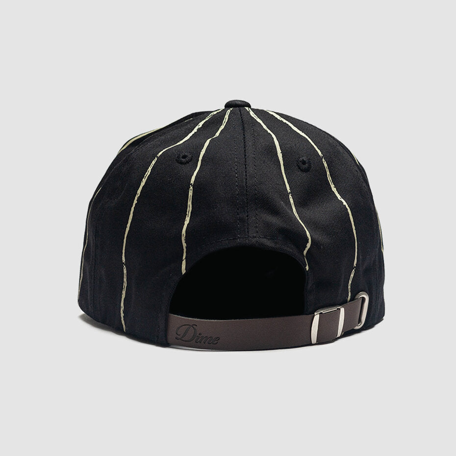 Dime Pinstripe Worker Cap - Black - Geometric Skateshop
