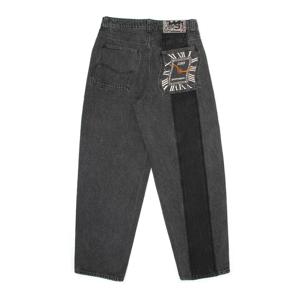 Dime Baggy Denim Pants - Knowtomatic Black - Geometric Skateshop
