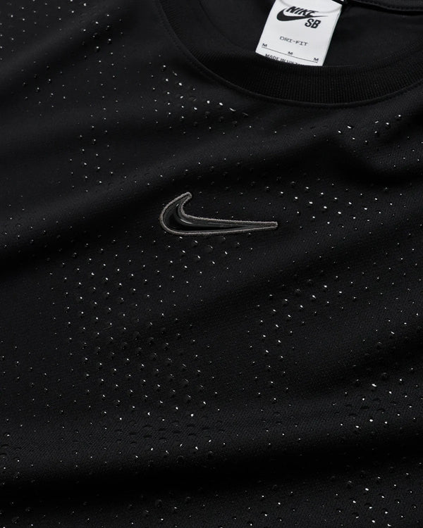 Nike Ishod Short Sleeve Jersey Top (Black) - Geometric Skateshop