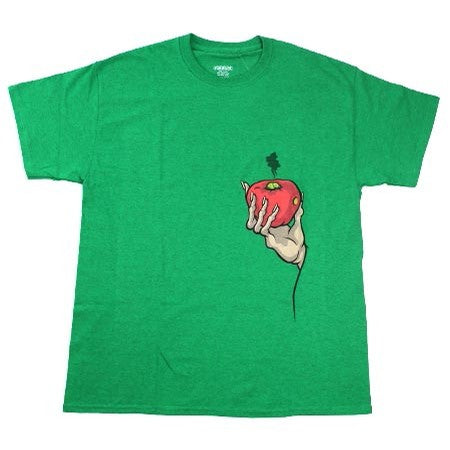 Strange Love Apple T-shirt-(Kelly green)