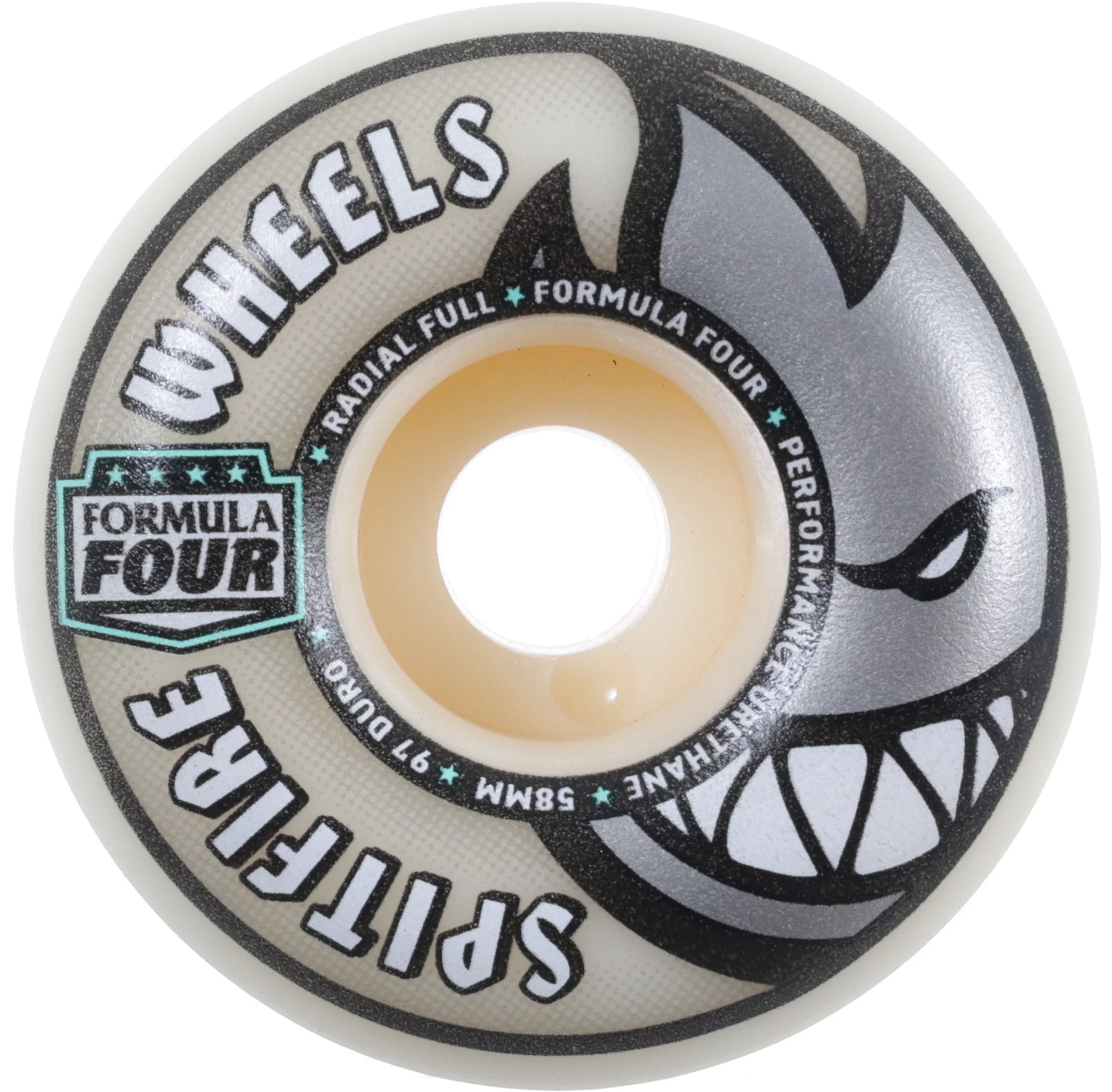 Spitfire Formula 4 Radial Full Natural Wheels (97D) - (54mm
