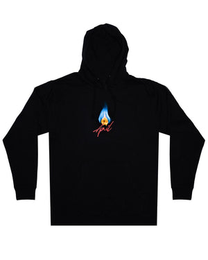 April Flame Hoodie - (Black)