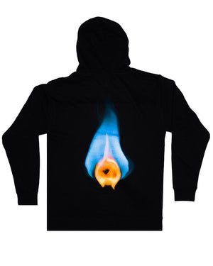 April Flame Hoodie - (Black)
