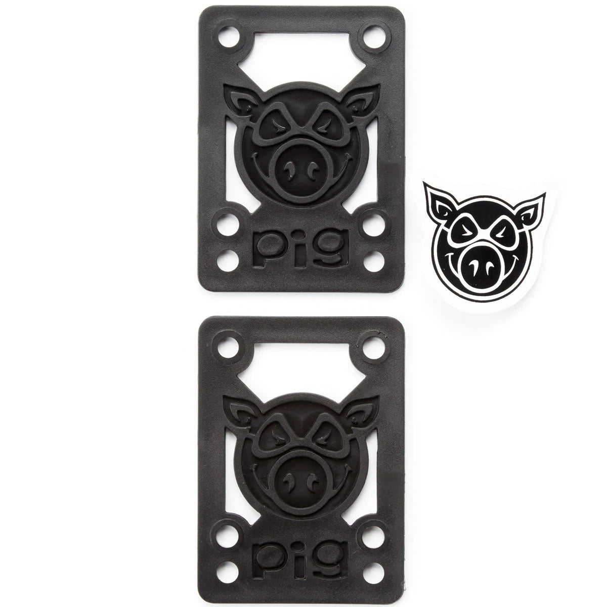 Pig Piles 1/4" Hard Risers (Black)