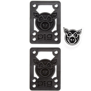 Pig Piles 1/4" Hard Risers (Black)