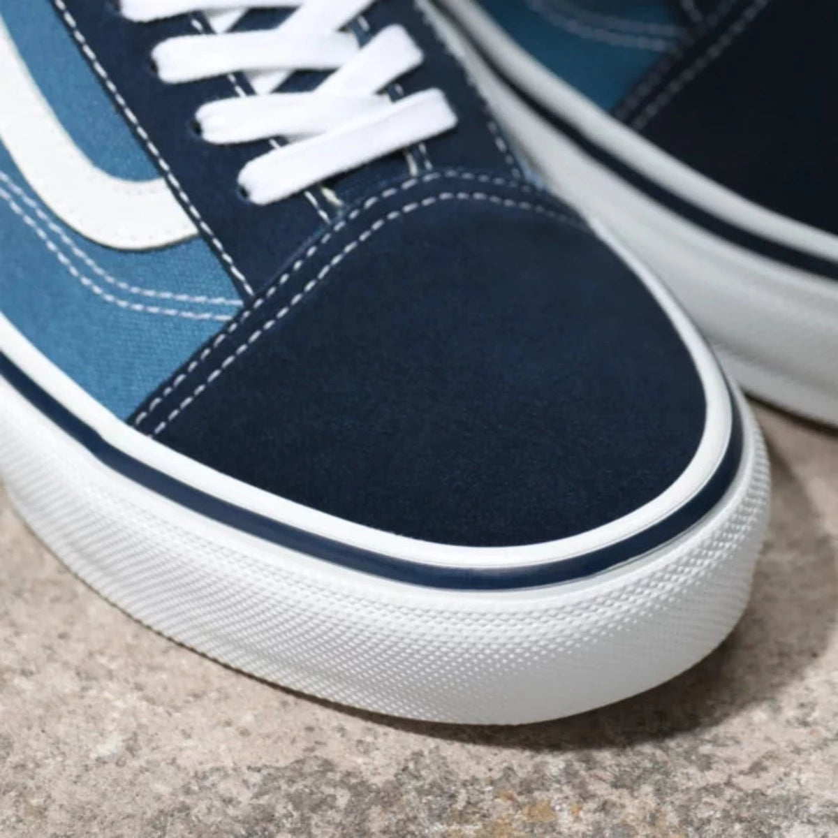 Vans Skate Old Skool Pro Navy White Geometric Skateshop