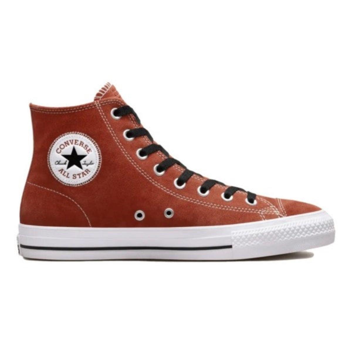 Converse Cons CTAS Pro Hi Skate Shoes - Dark Brown/Orange