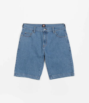 Dickies Skateboarding 11" Wingville Denim Shorts - Light Denim