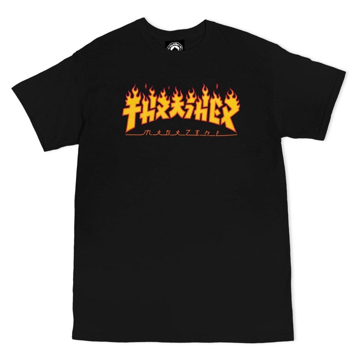 Thrasher Godzilla Flame T-Shirt (Black)