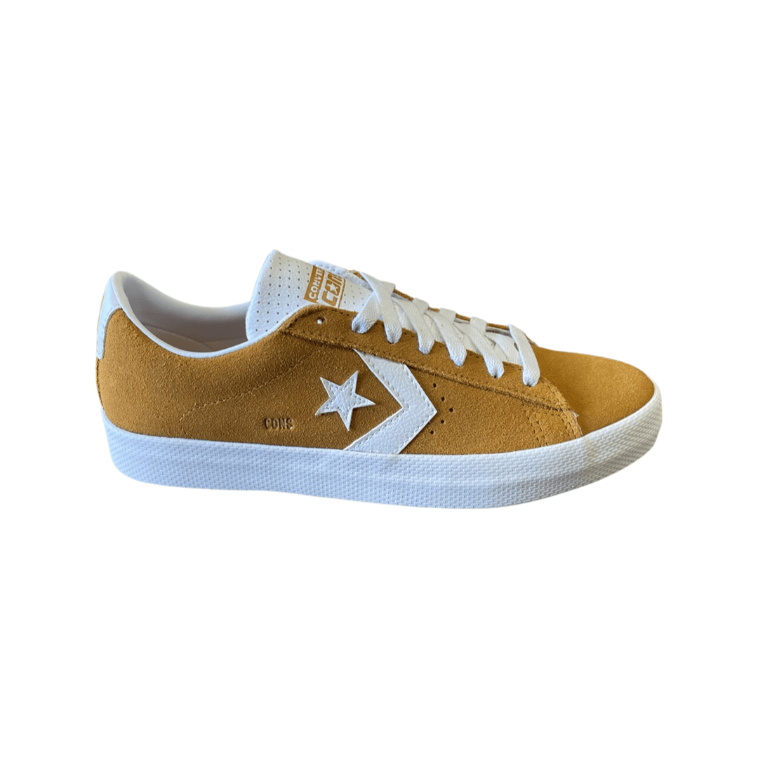 Converse PL Vulc Pro Ox Shoes - Golden Sundale/White