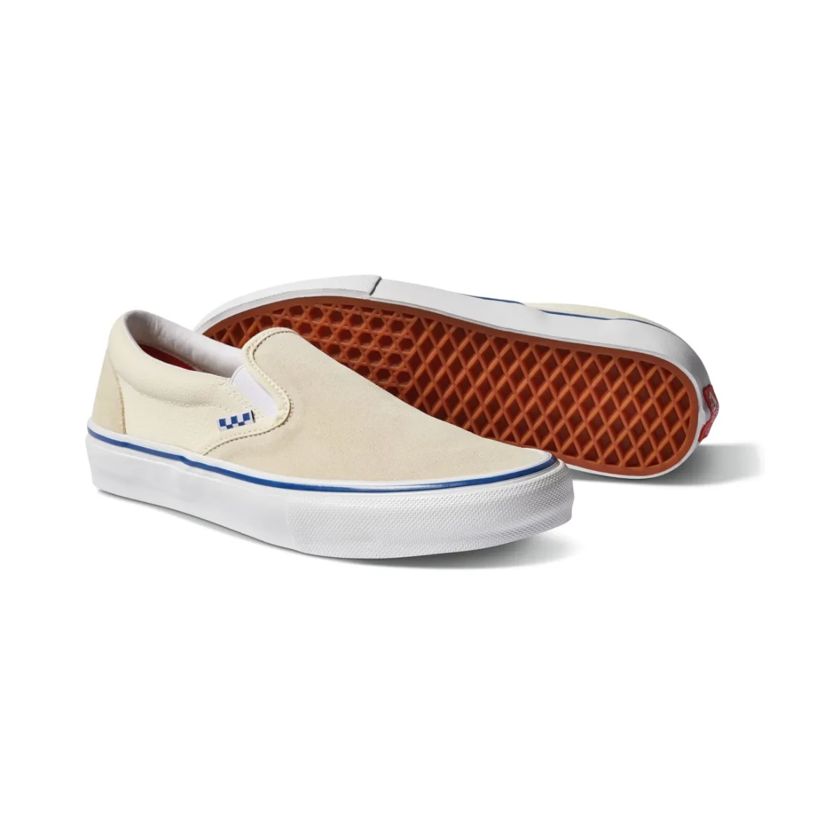 Vans Skate Slip On White Geometric Skateshop