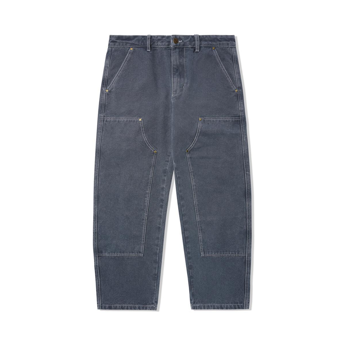 Butter Goods Washed Canvas Double Knee Pants - Slate